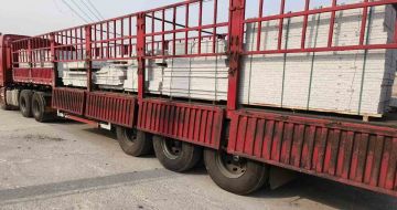 武汉 白麻荔枝面外墙干挂，工厂装车日常