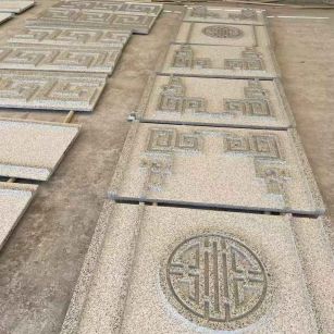 武汉 白麻花岗岩外墙立面雕刻板