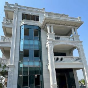 武汉 白麻花岗岩别墅外墙干挂效果展示