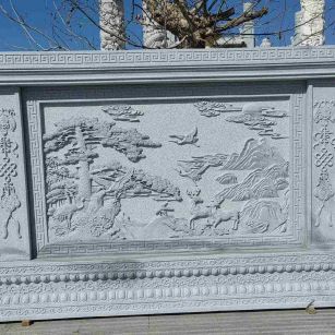 武汉 芝麻白大型照壁，屏风，影壁