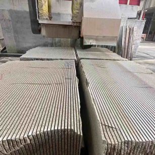 武汉 车间生产日常，黄金麻白麻花岗岩