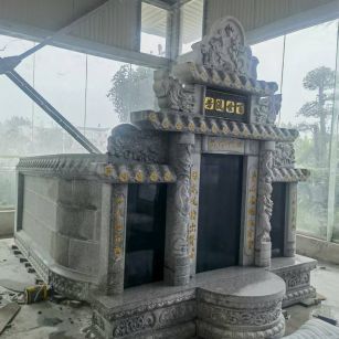 武汉 芝麻白墓碑效果展示图