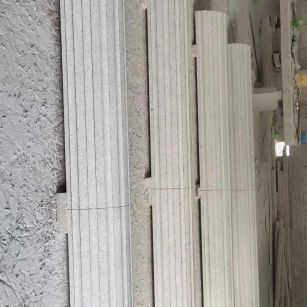 武汉 花岗岩厂家带你看白麻花岗岩门楼大柱柱皮