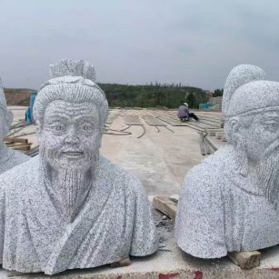 武汉 白麻花岗岩石材人物立体雕刻