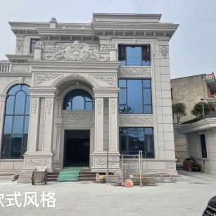 武汉 白麻花岗岩别墅外墙干挂