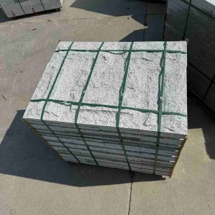 武汉 白麻花岗岩石材自然面蘑菇石成品