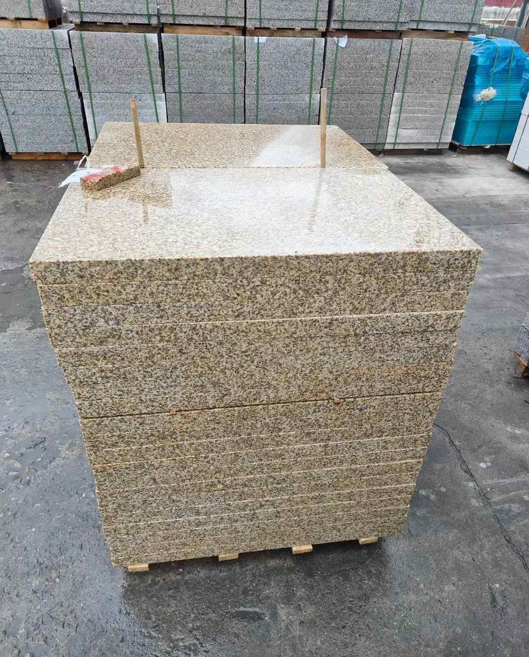 武汉 湖北黄金麻花岗岩石材荔枝面外墙石材