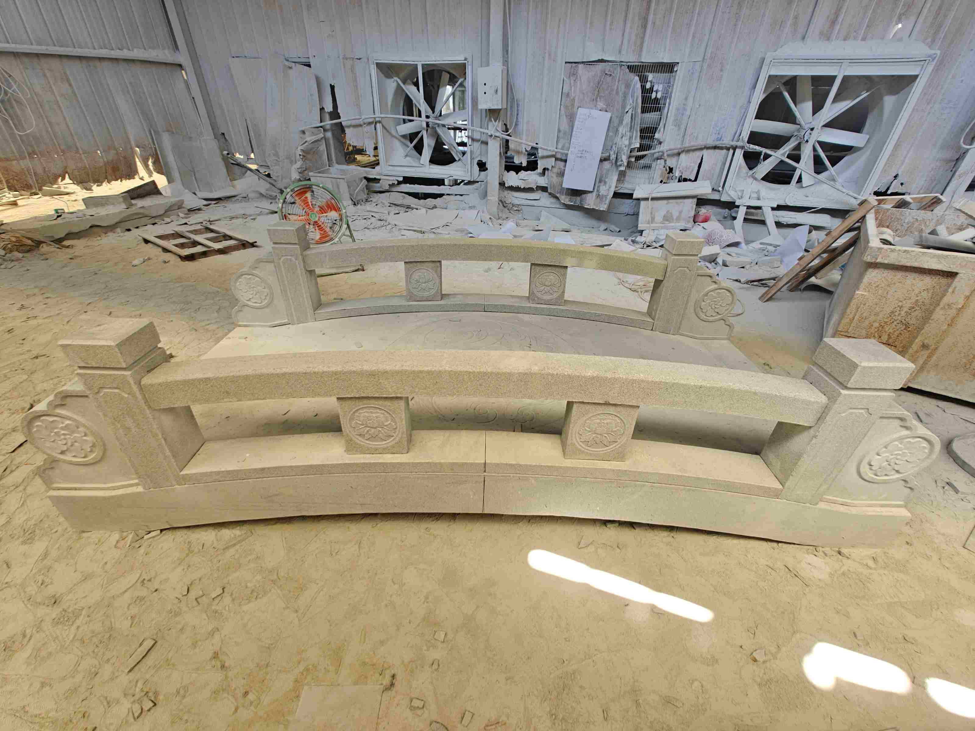 武汉 芝麻灰花岗岩异形加工-拱桥，石桥