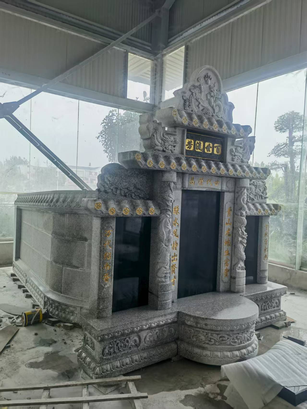 武汉 芝麻白墓碑效果展示图