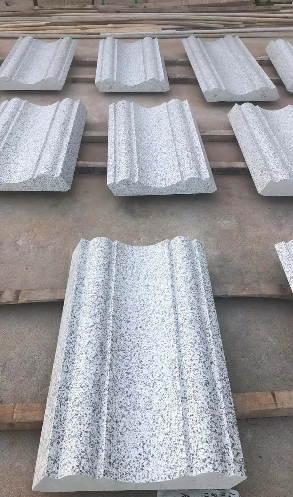 武汉 白麻花岗岩光面别墅线条