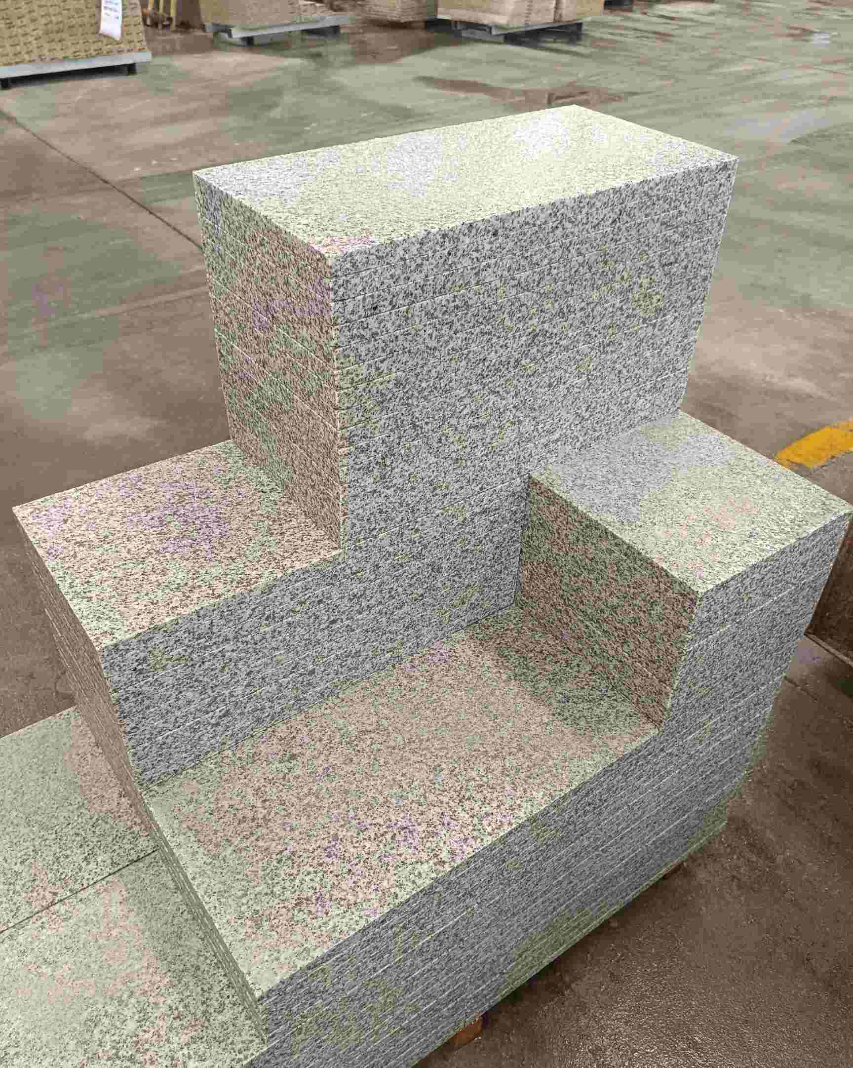 武汉 白麻花岗岩荔枝面地铺石