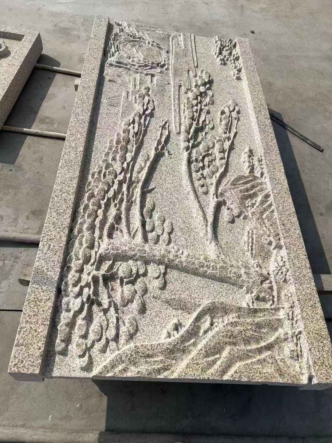 武汉 黄金麻雕刻板浮雕迎客松