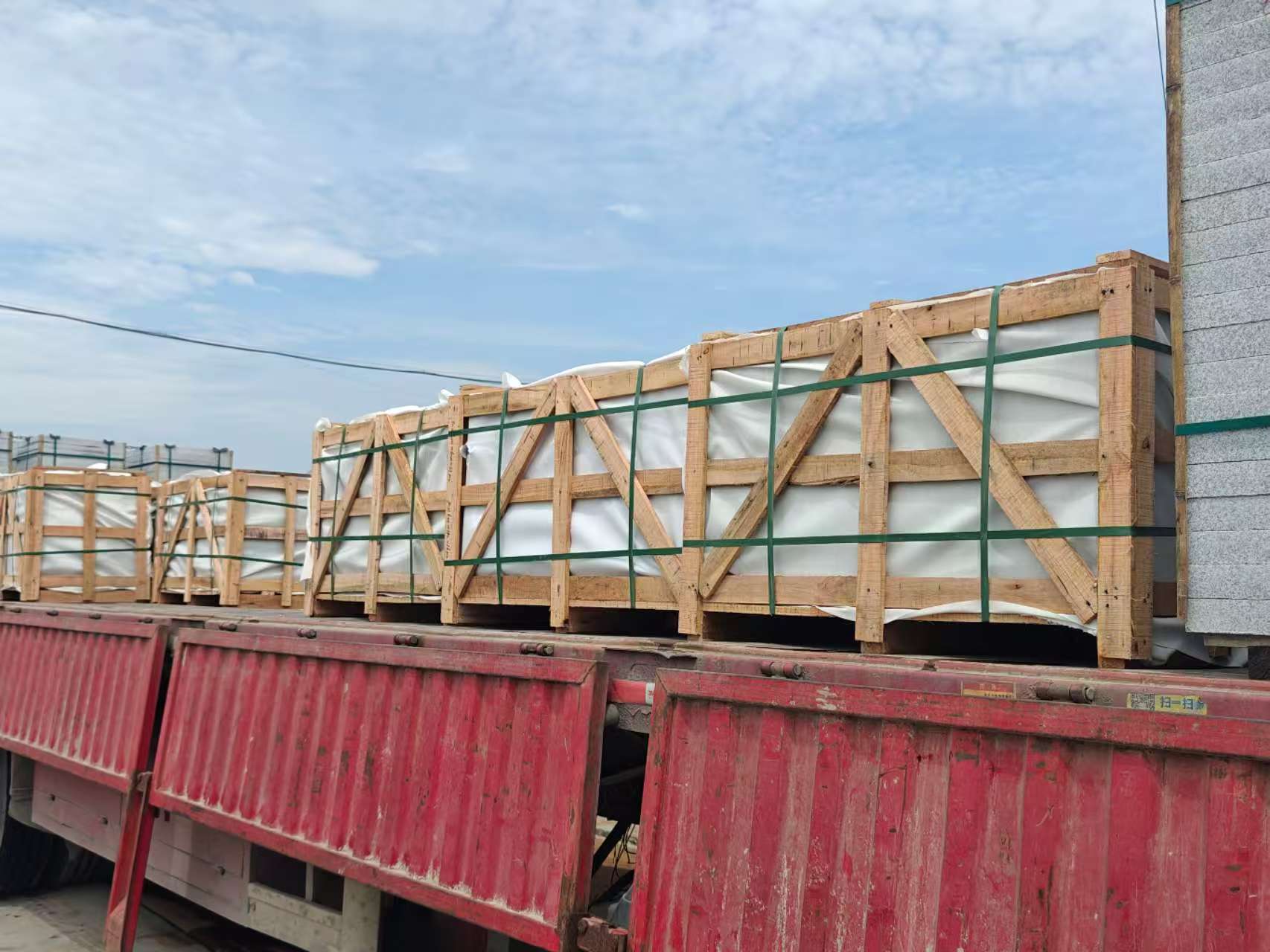 武汉 芝麻白花岗岩地铺石出口专车-泰国游